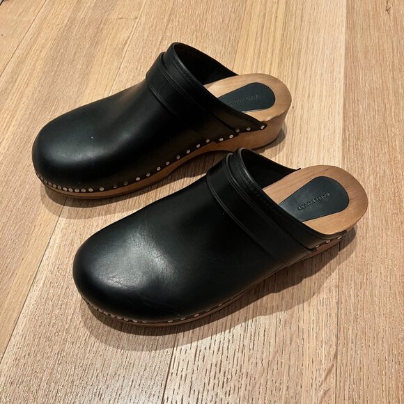 Isabel Marant Thalie Clogs In Black Leather - Picture 2 of 7